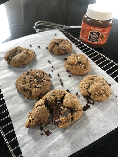 Nucolato filled cookies: healthy version